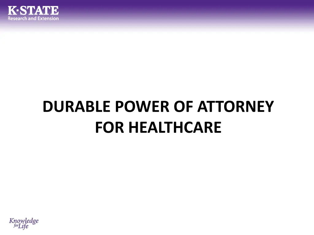 durable power of attorney for healthcare