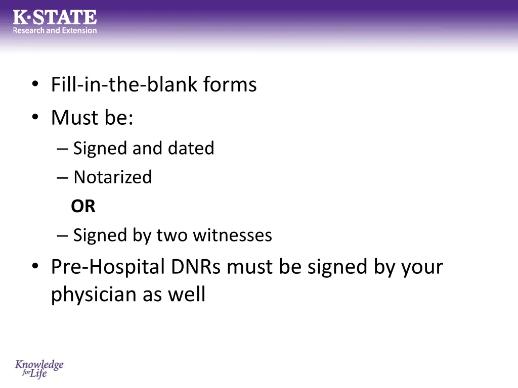 fill in the blank forms must be signed and dated