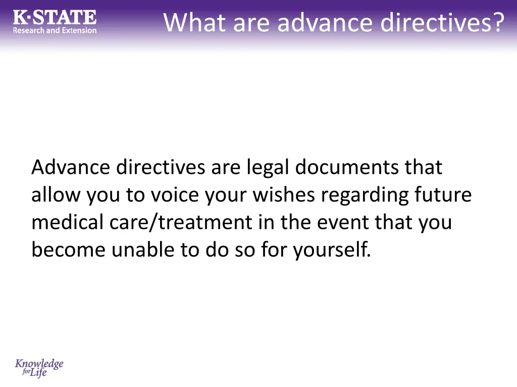 what are advance directives