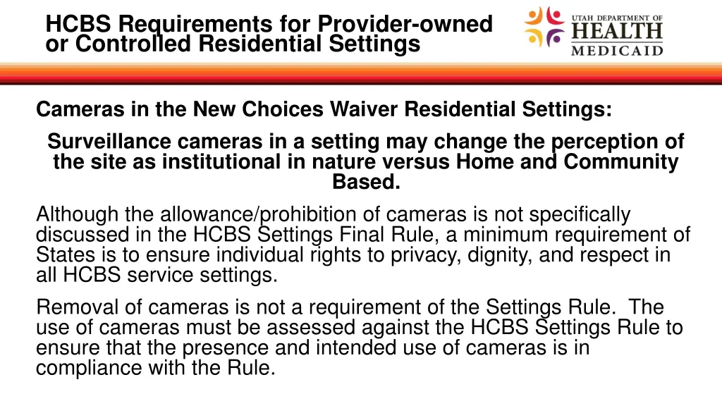 hcbs requirements for provider owned 5