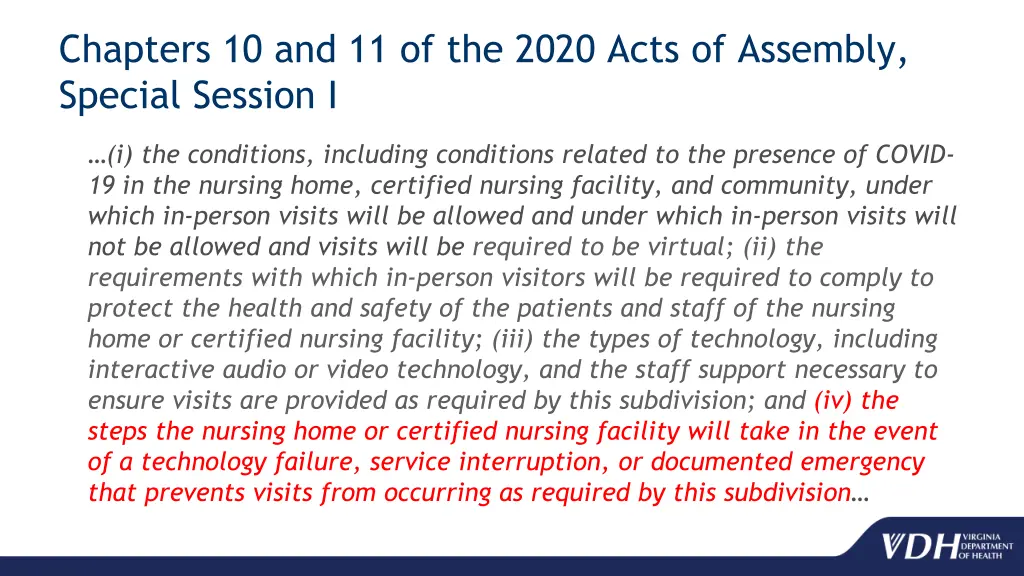 chapters 10 and 11 of the 2020 acts of assembly 1