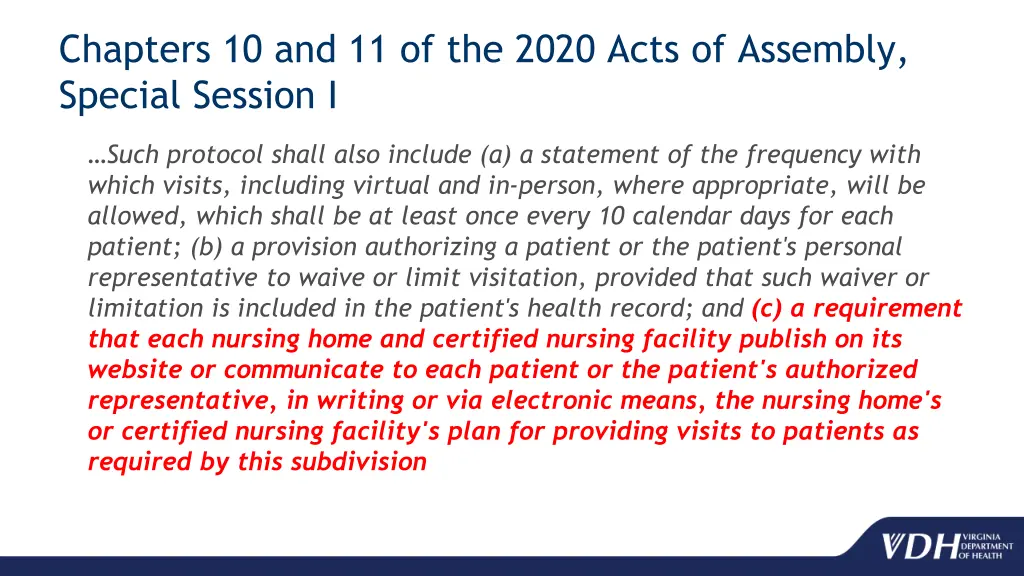 chapters 10 and 11 of the 2020 acts of assembly 2