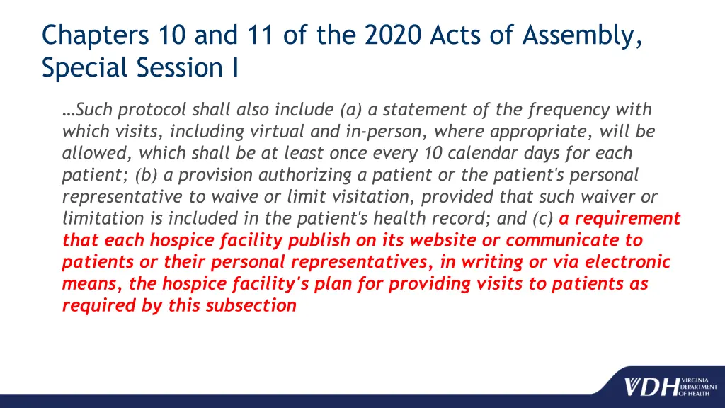 chapters 10 and 11 of the 2020 acts of assembly 5