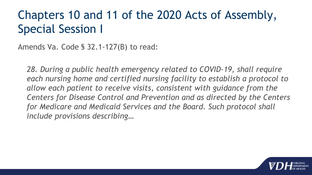 chapters 10 and 11 of the 2020 acts of assembly