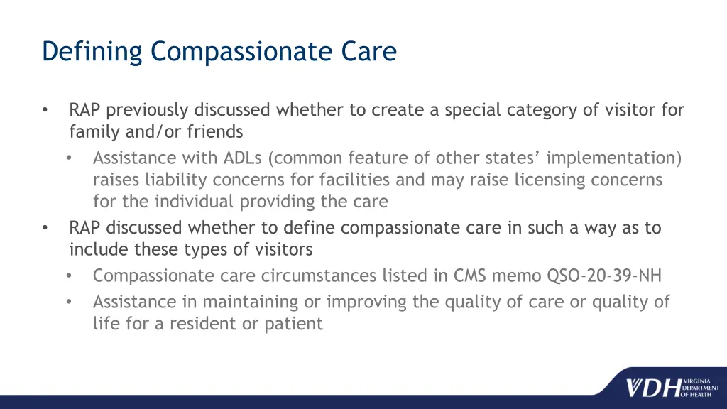 defining compassionate care 1