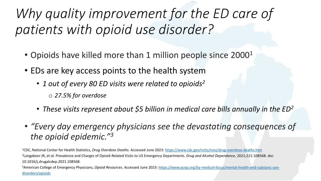 why quality improvement for the ed care