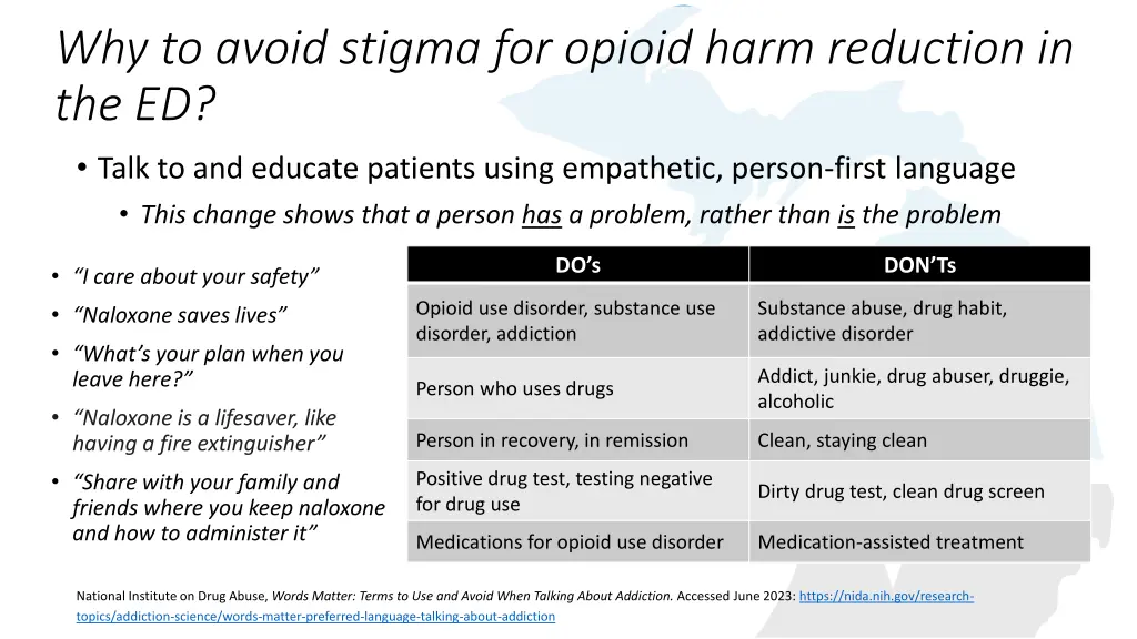 why to avoid stigma for opioid harm reduction