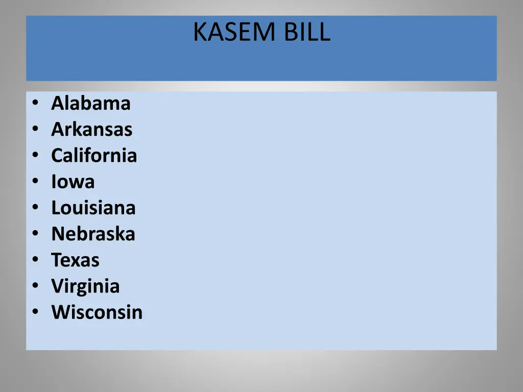 kasem bill