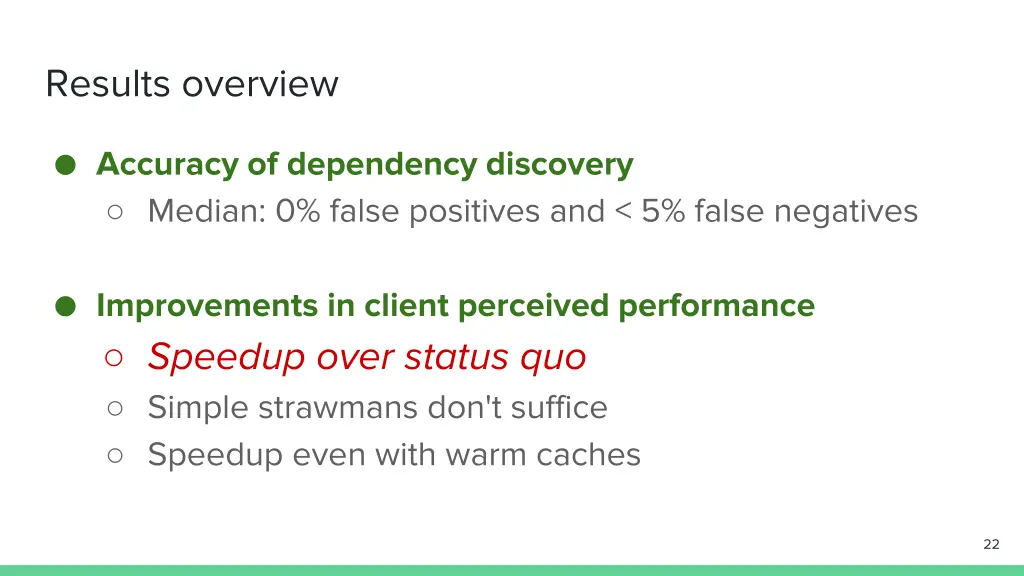 results overview 1