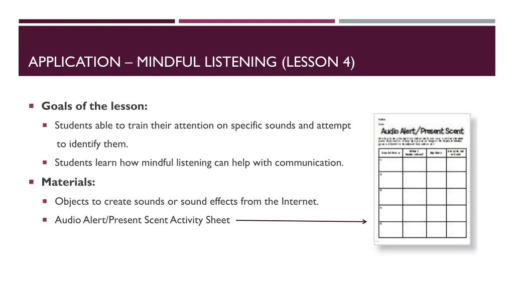 application mindful listening lesson 4 1