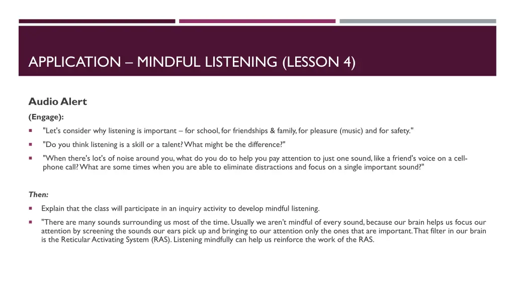 application mindful listening lesson 4 3