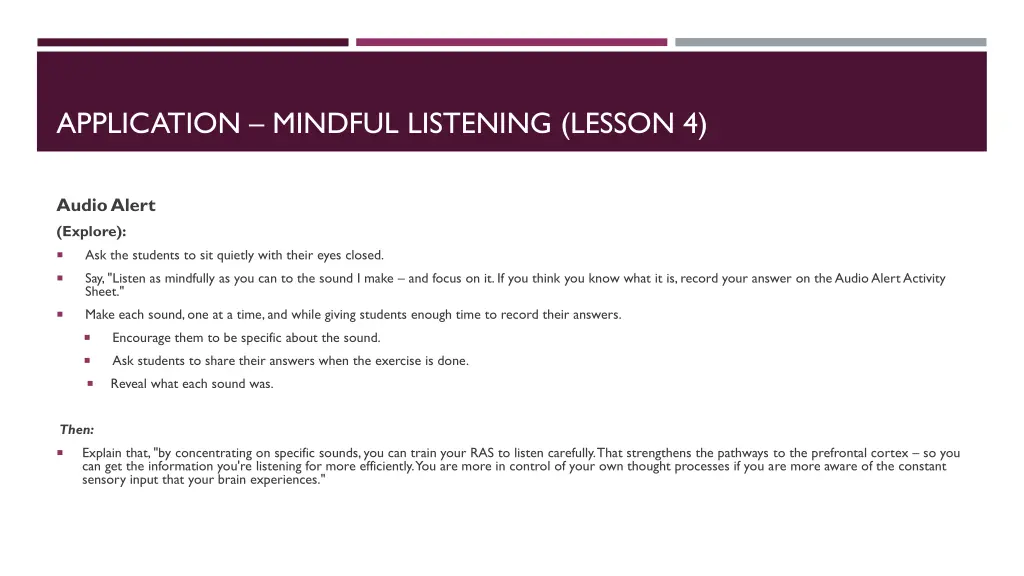 application mindful listening lesson 4 4