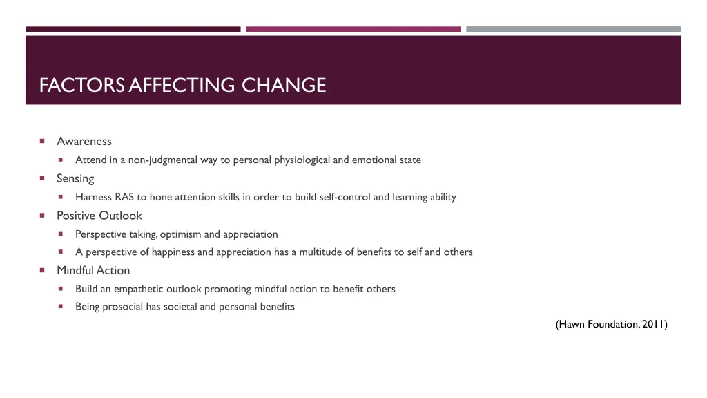 factors affecting change