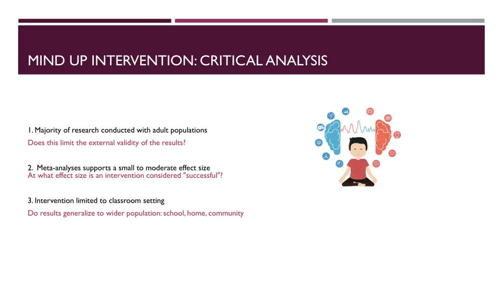 mind up intervention critical analysis