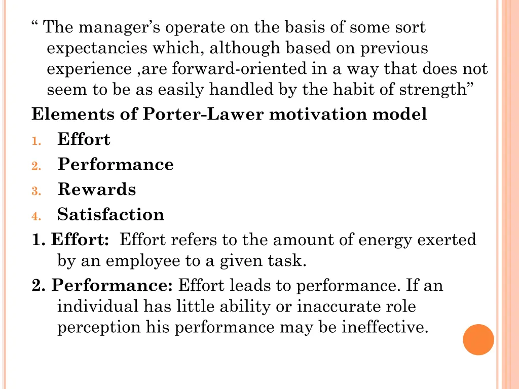 the manager s operate on the basis of some sort