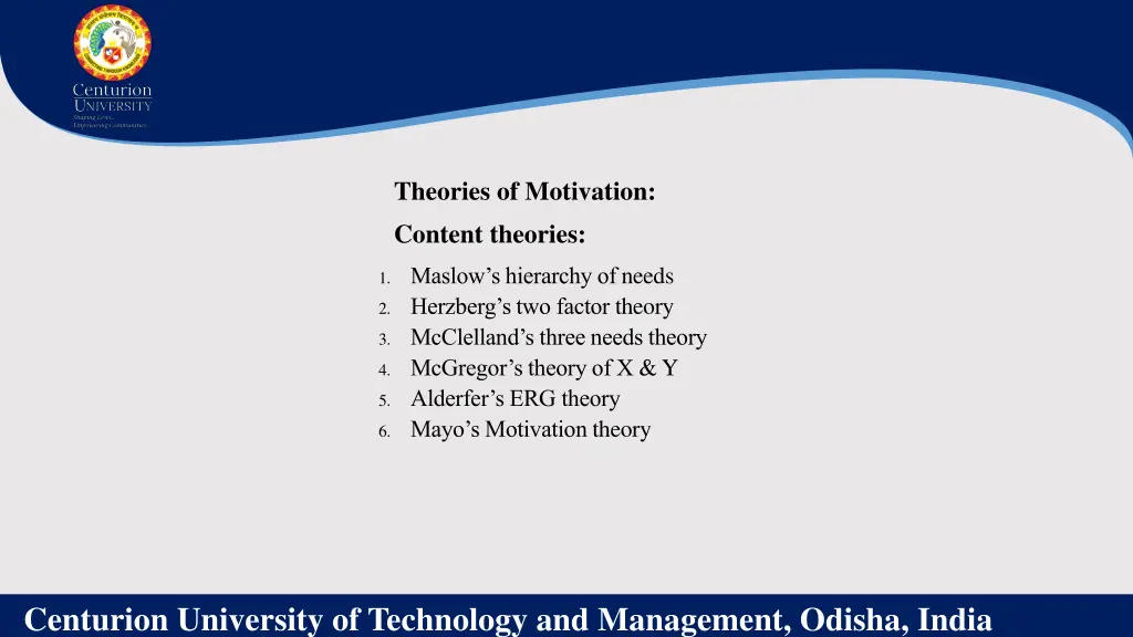 theories of motivation content theories