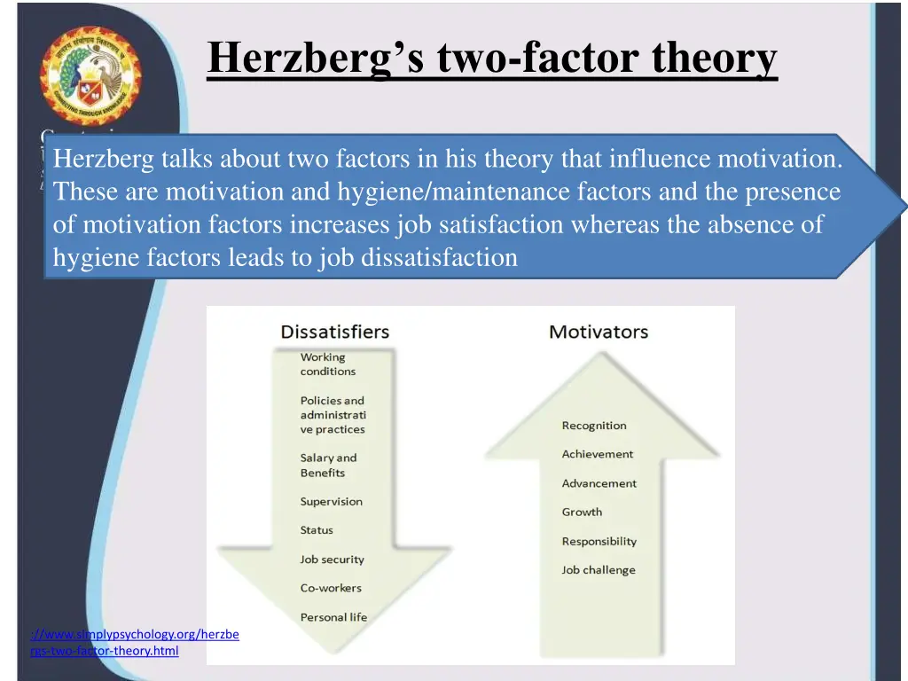 herzberg s two factor theory