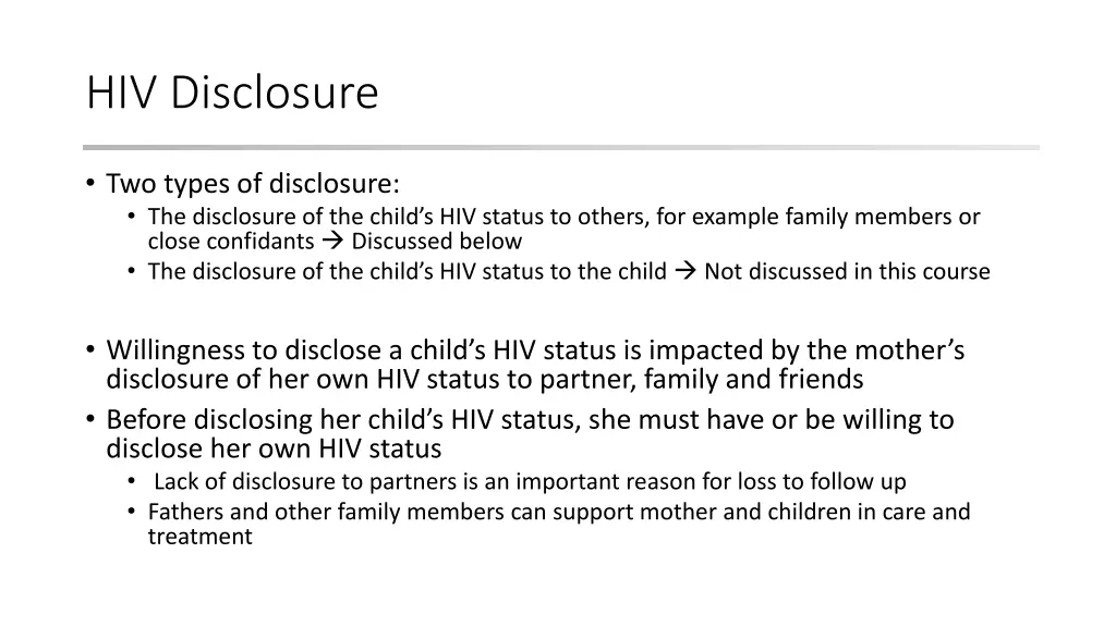 hiv disclosure