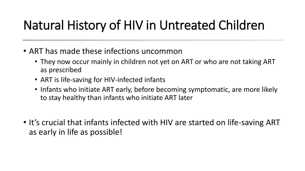 natural history of hiv in untreated children 3