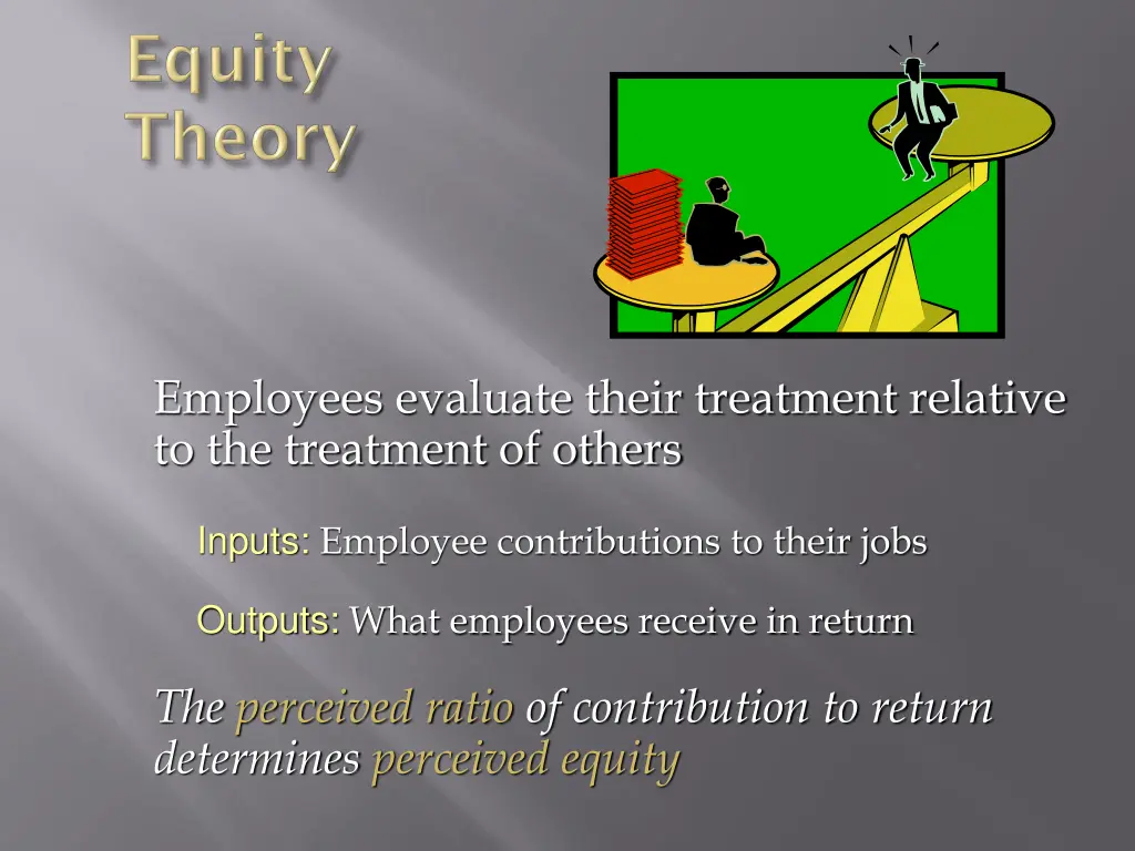 employees evaluate their treatment relative