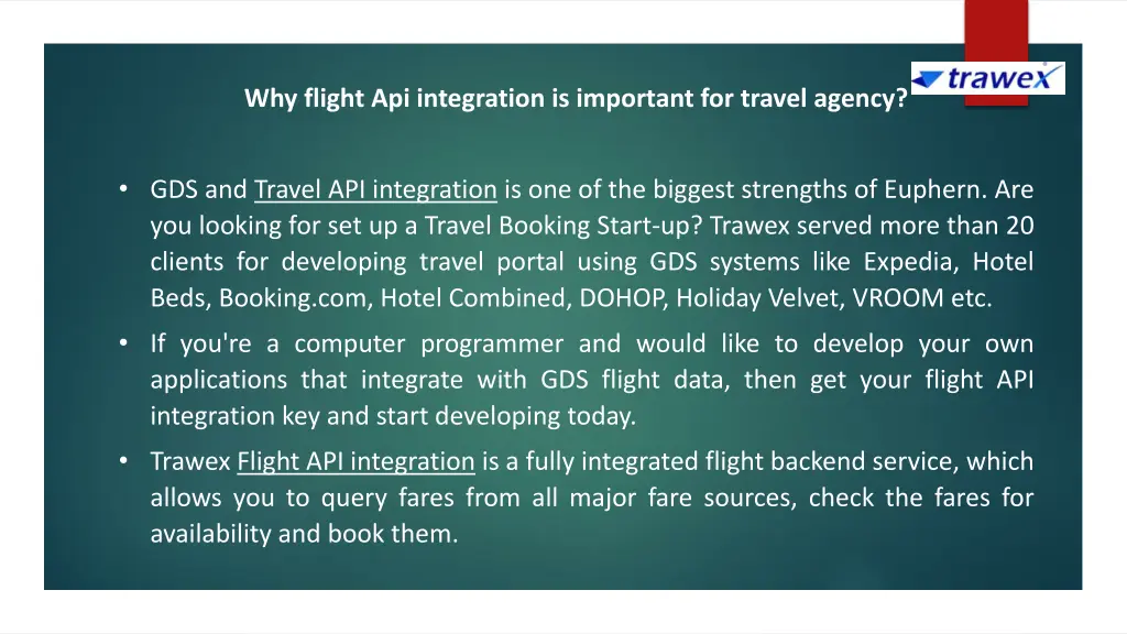 why flight api integration is important