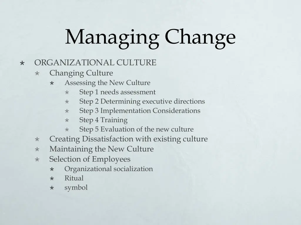 managing change 4