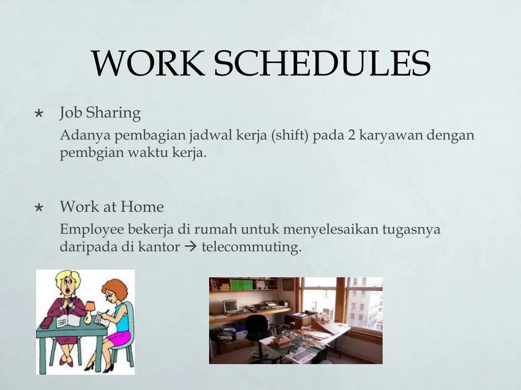 work schedules 3