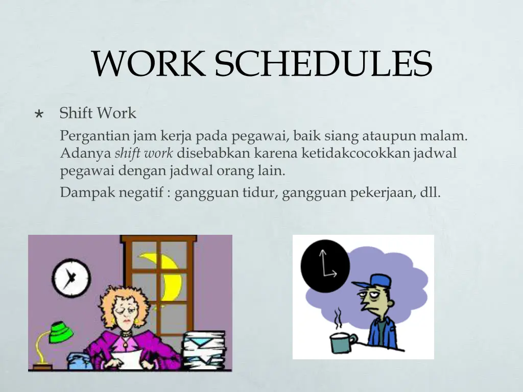 work schedules 4