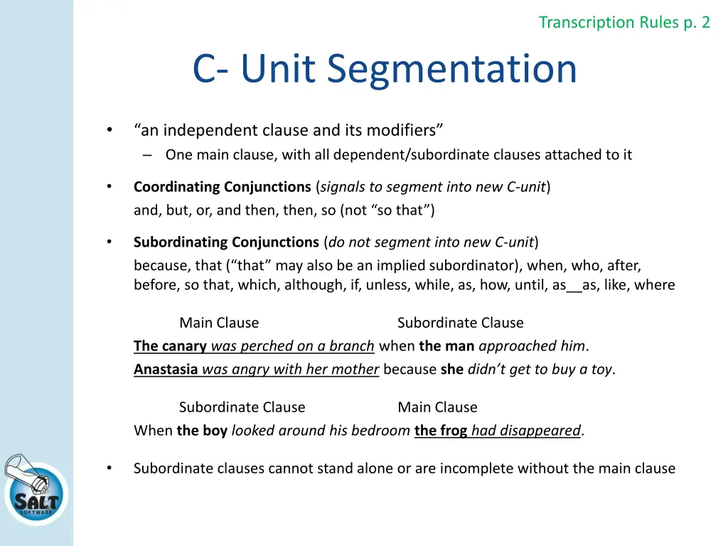 transcription rules p 2