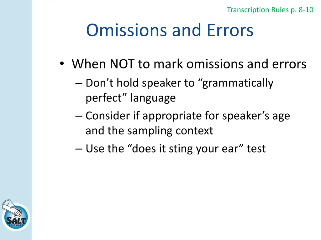 transcription rules p 8 10 2