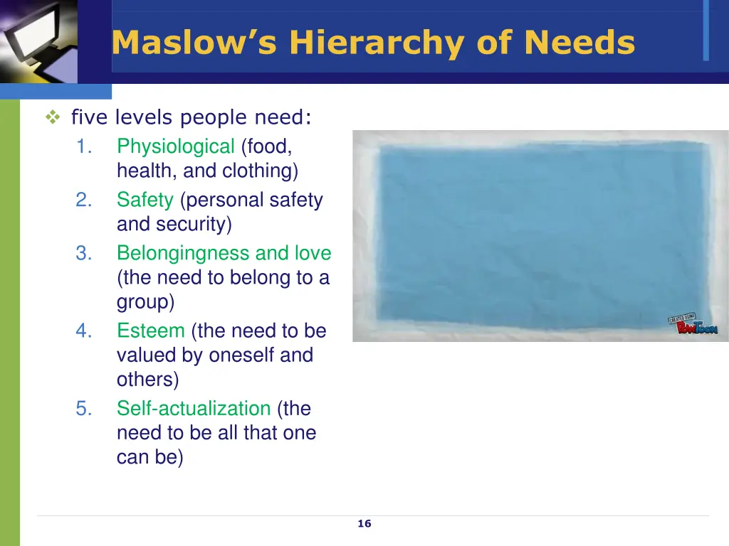 maslow s hierarchy of needs