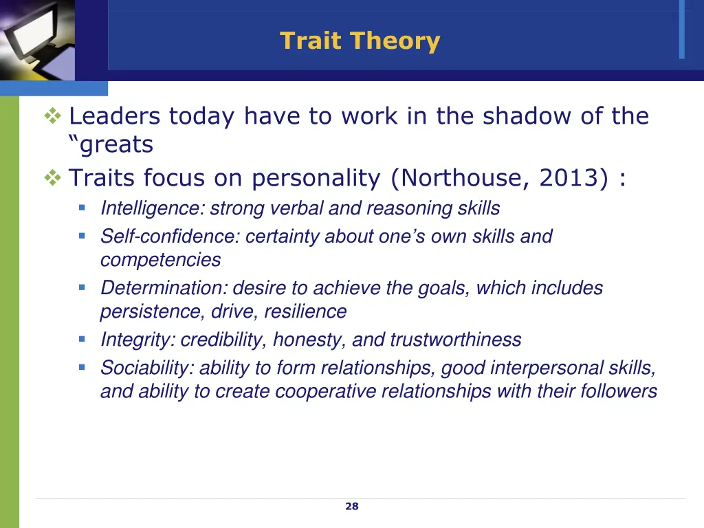 trait theory