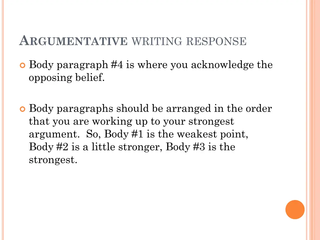 a rgumentative writing response 1