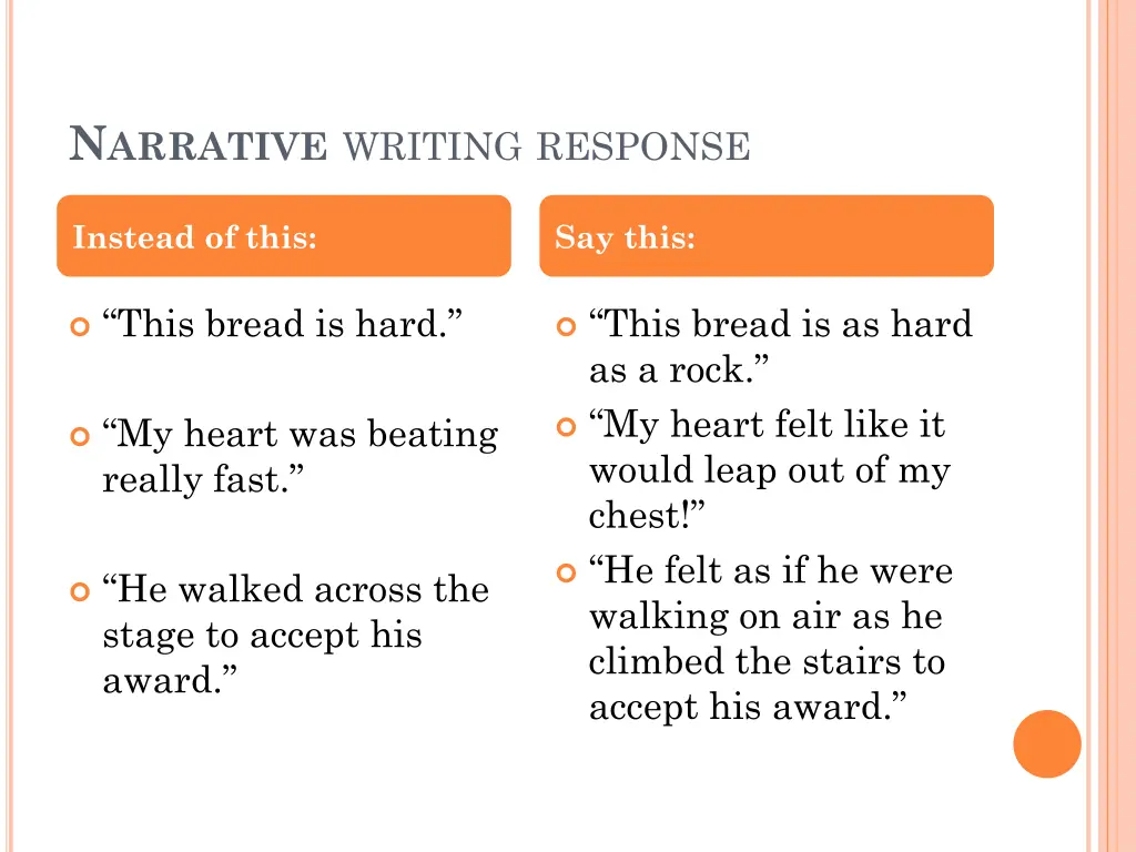 n arrative writing response 2