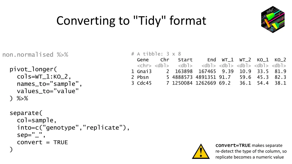 converting to tidy format 3