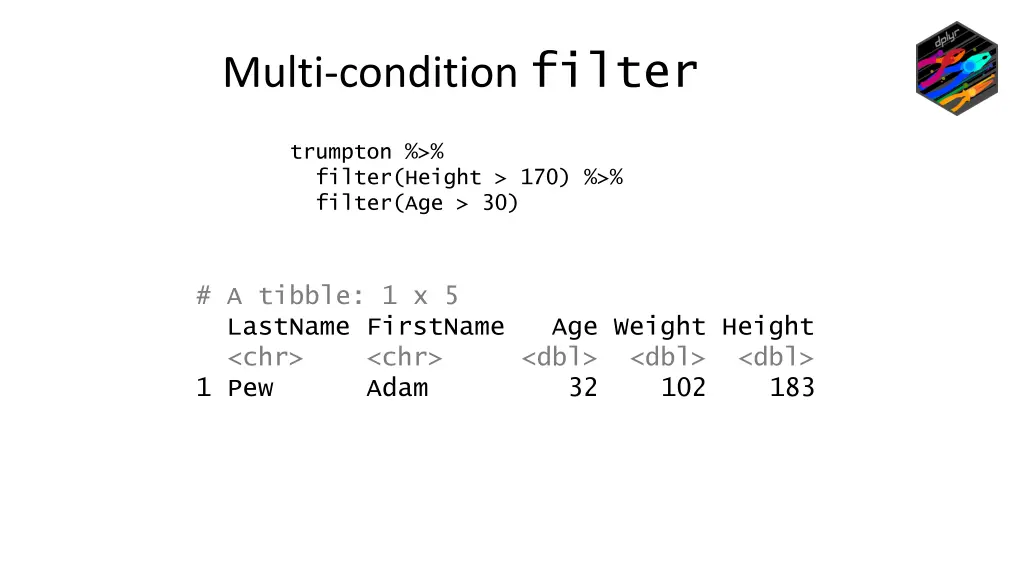 multi condition filter