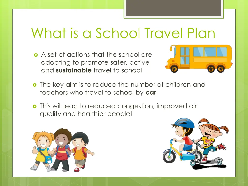 what is a school travel plan