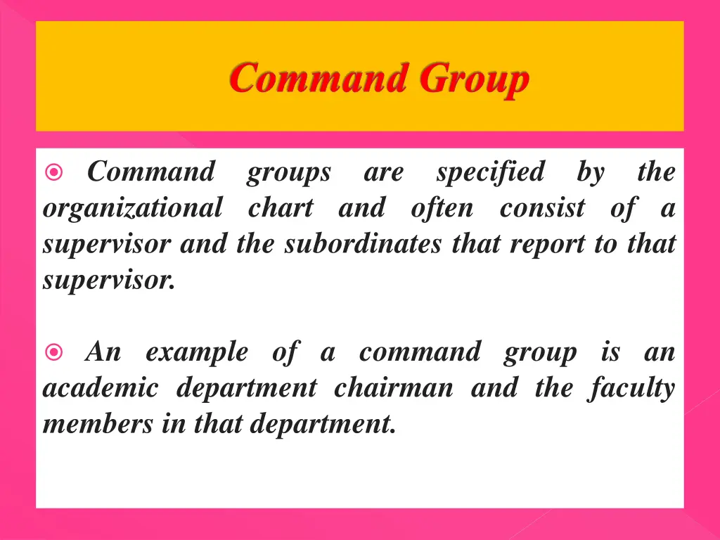 command group