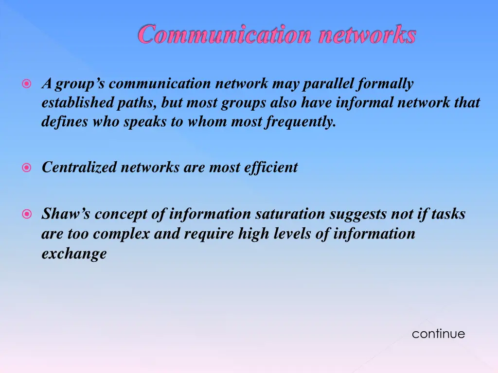 communication networks