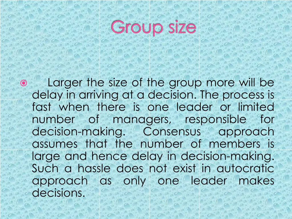 group size