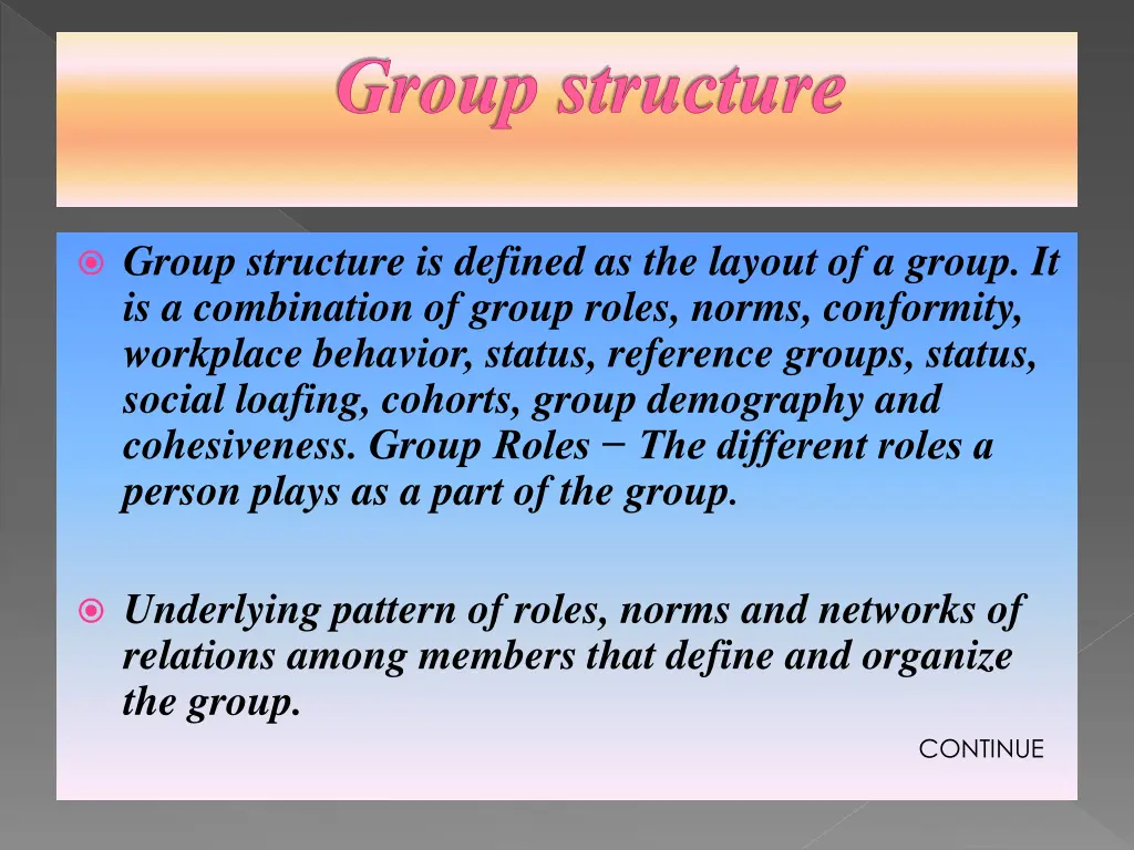 group structure 1