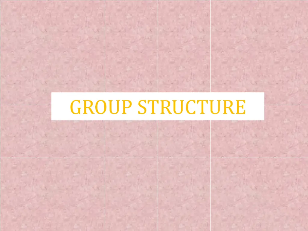 group structure