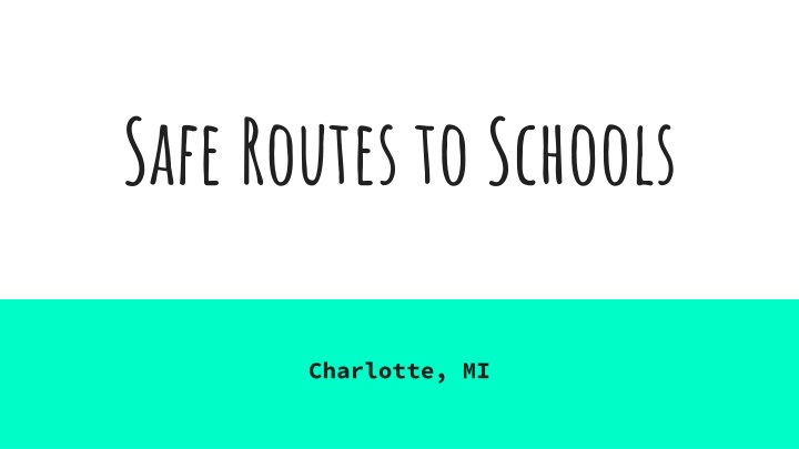 safe routes to schools