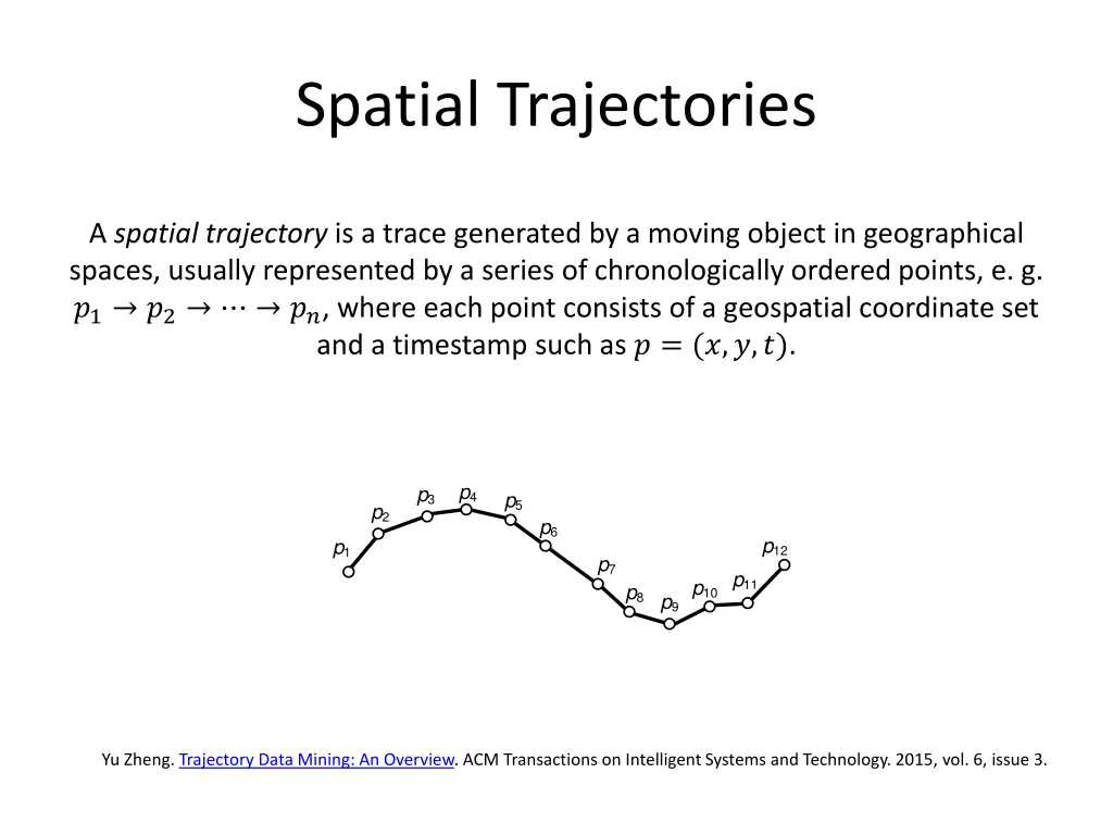 spatial trajectories