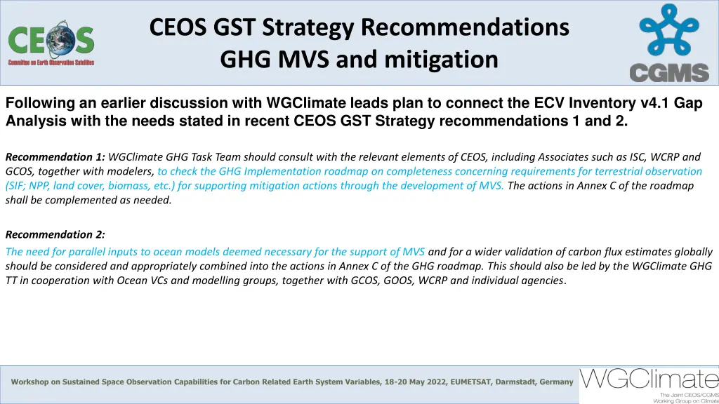 ceos gst strategy recommendations