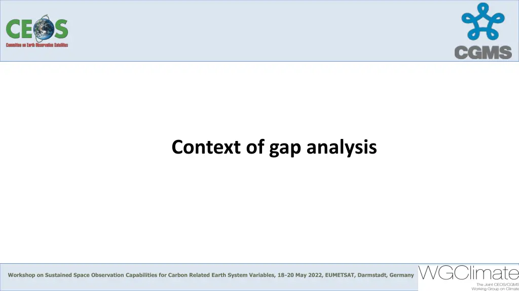 context of gap analysis