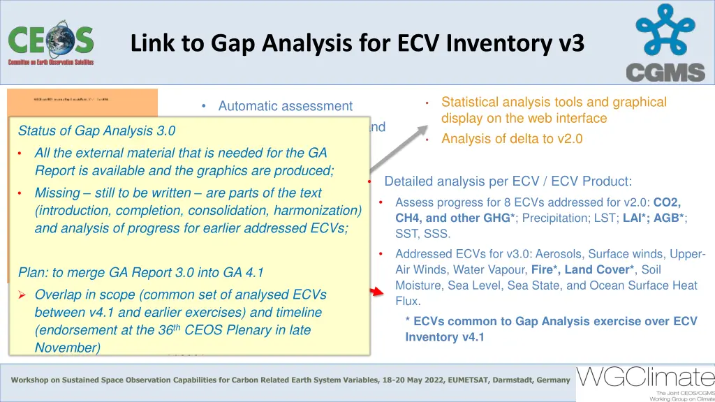 link to gap analysis for ecv inventory v3