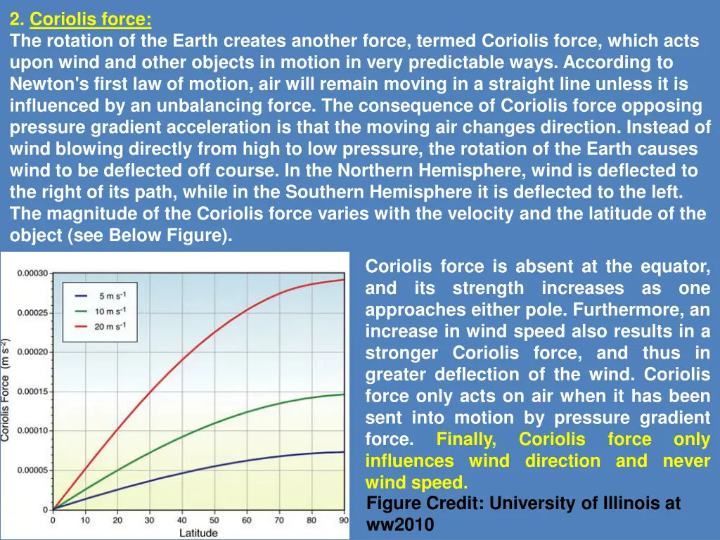 2 coriolis force the rotation of the earth