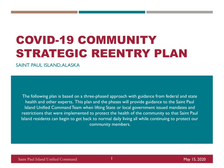 covid 19 community strategic reentry plan saint