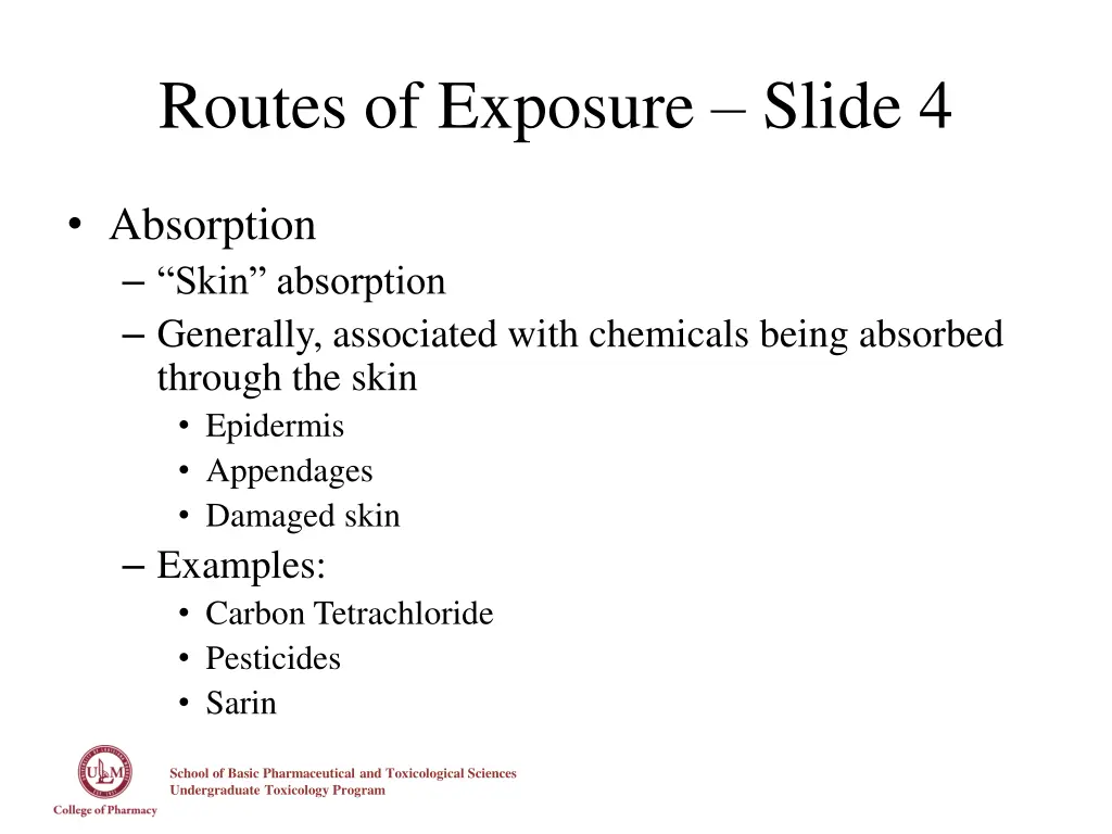 routes of exposure slide 4